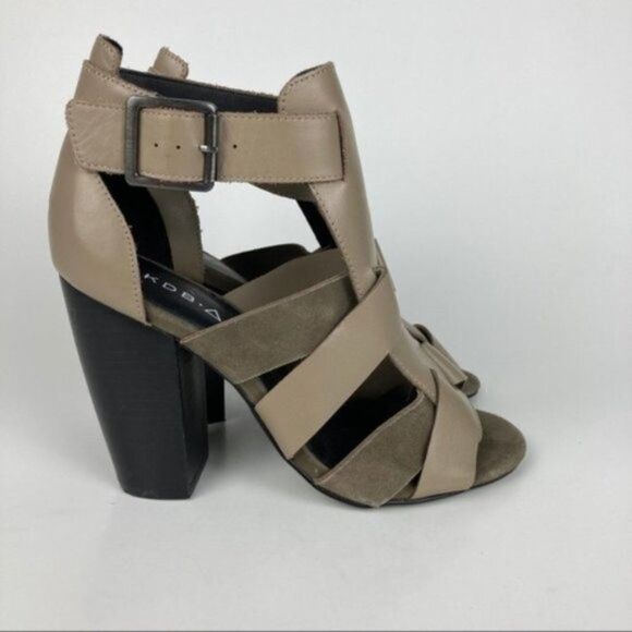 Kelsi Dagger Brooklyn Belle Chunky Heeled Open Toe Sandals Women's Size 7 - Picture 2 of 10